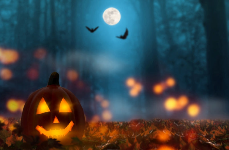 Blue Full Moon: Blessed Samhain Happy Halloween