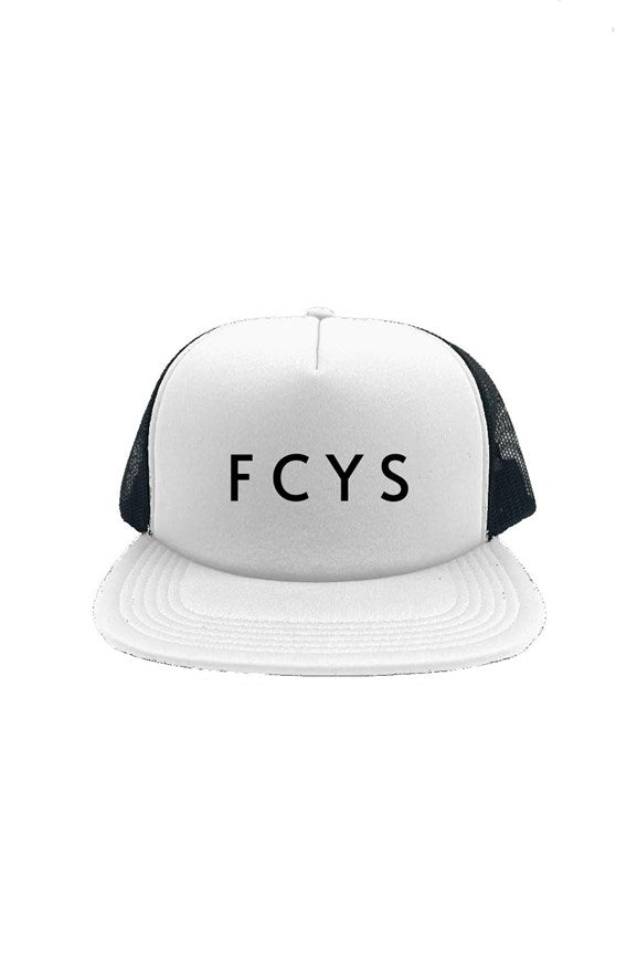 Apliiq hats One Size / WHITE/ BLACK FCYS Trucker Hat - Black on White &amp; Black