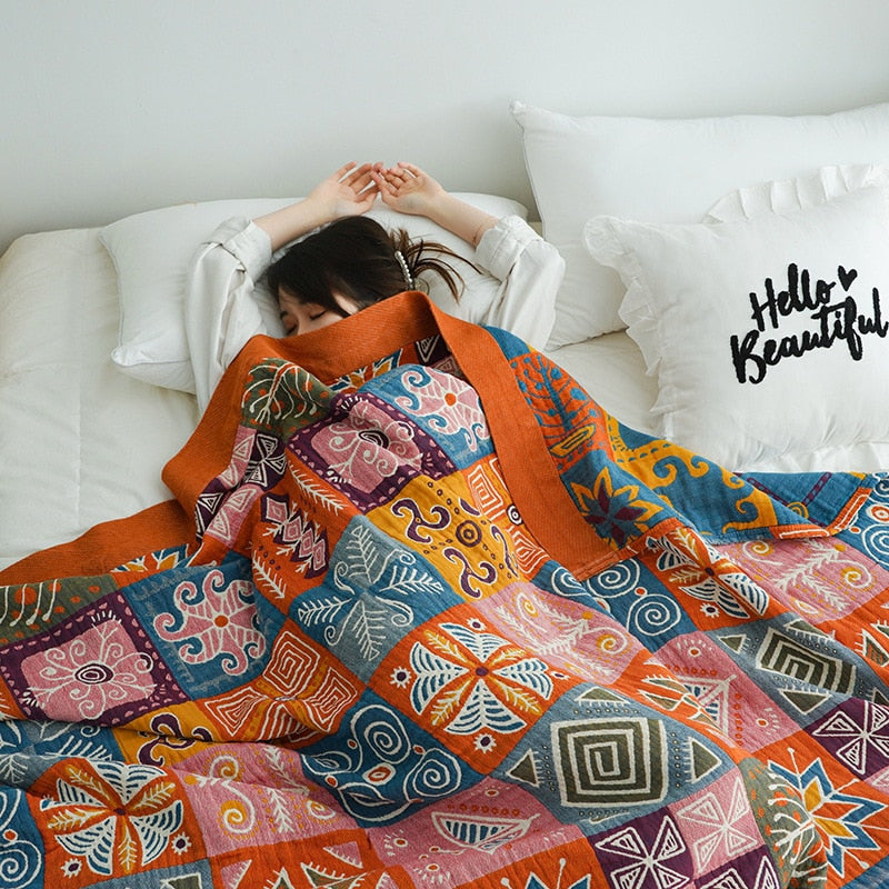 Boho chic throw blanket hotsell
