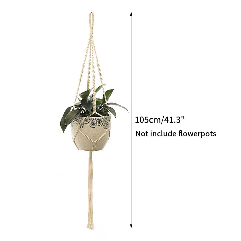 Full Circle Yoga School 0 S17 Green Plant Hanging Flower Pot