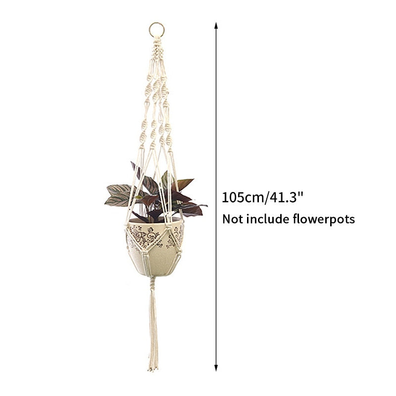 Full Circle Yoga School S14 Gardening Green Plant Hanging Basket