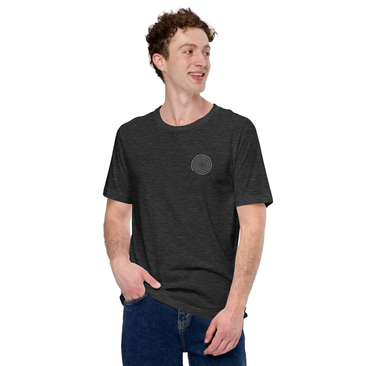 Full Circle Yoga School Dark Grey Heather / XS Spiral Unisex t-shirt