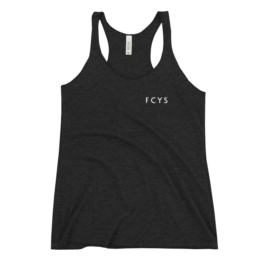Full Circle Yoga School Charcoal-Black Triblend / S FCYS Women's Racerback Tank