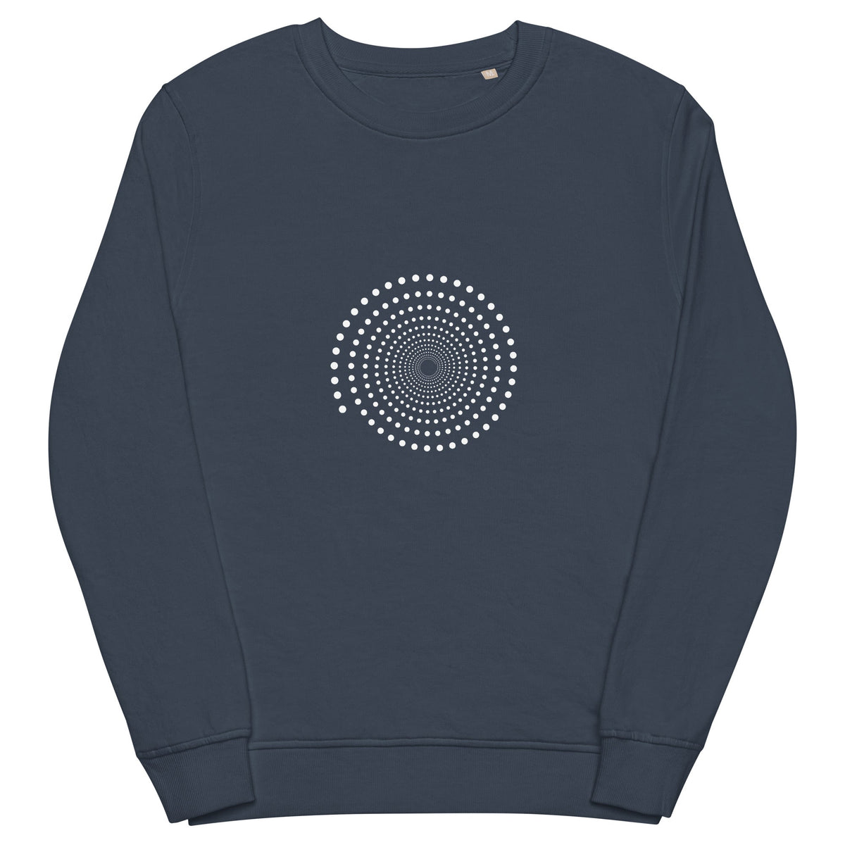 Full Circle Yoga School French Navy / S Spiral Unisex Organic Sweatshirt