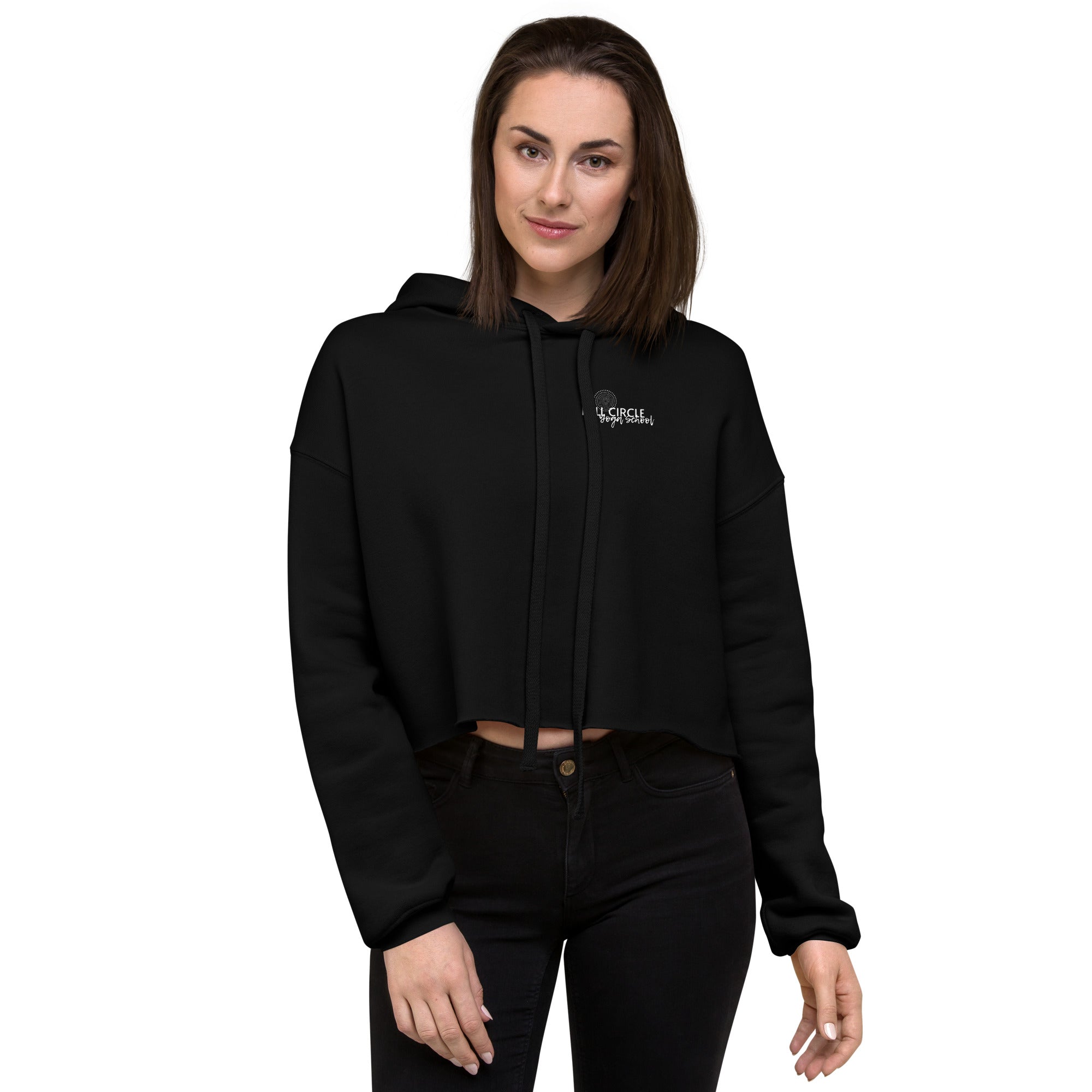 Full Circle Yoga School S Full Circle Yoga School Crop Hoodie