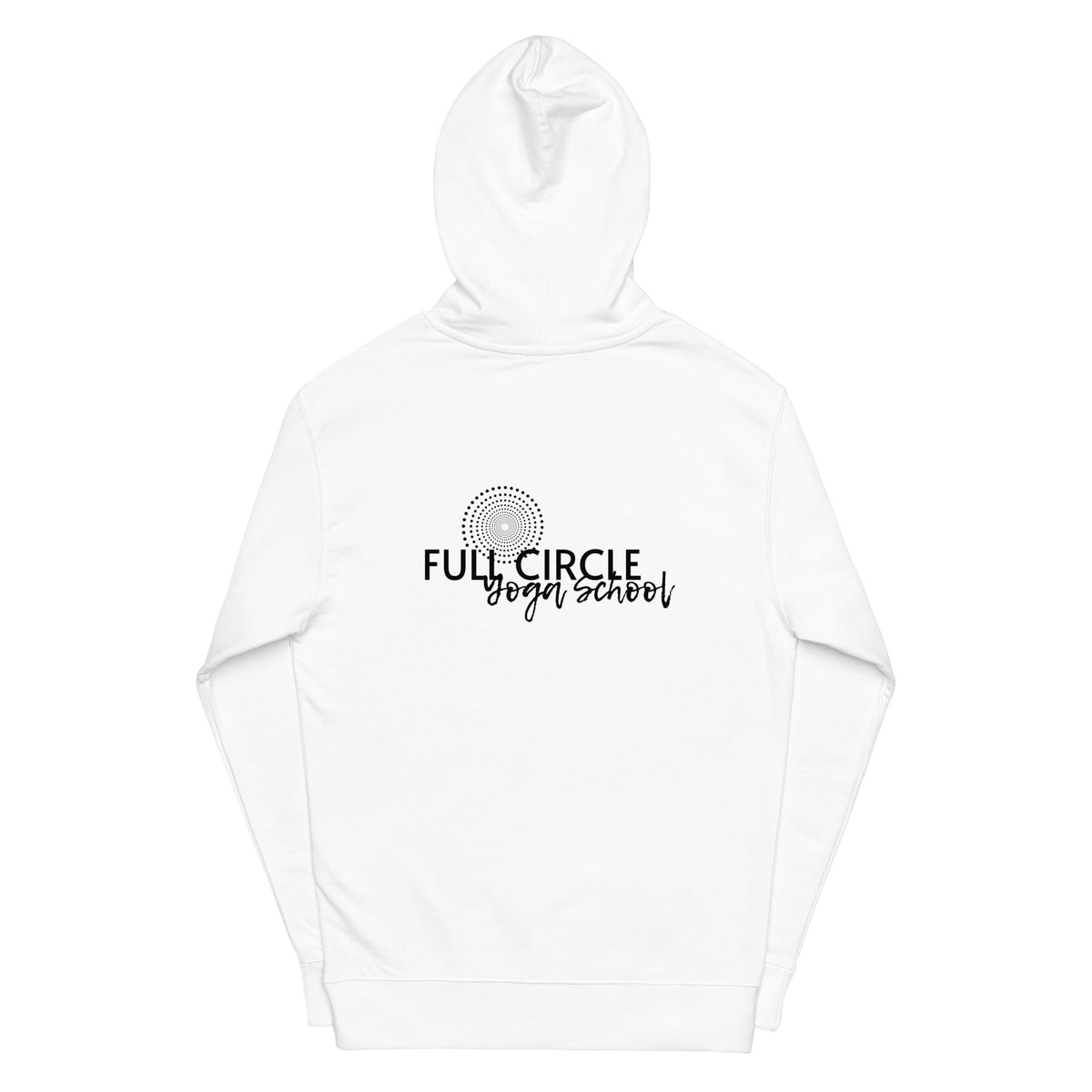 Full Circle Yoga School Full Circle Yoga School Unisex Midweight Hoodie - White