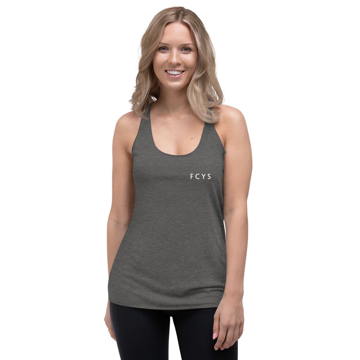 Full Circle Yoga School Grey Triblend / S FCYS Women&#39;s Racerback Tank