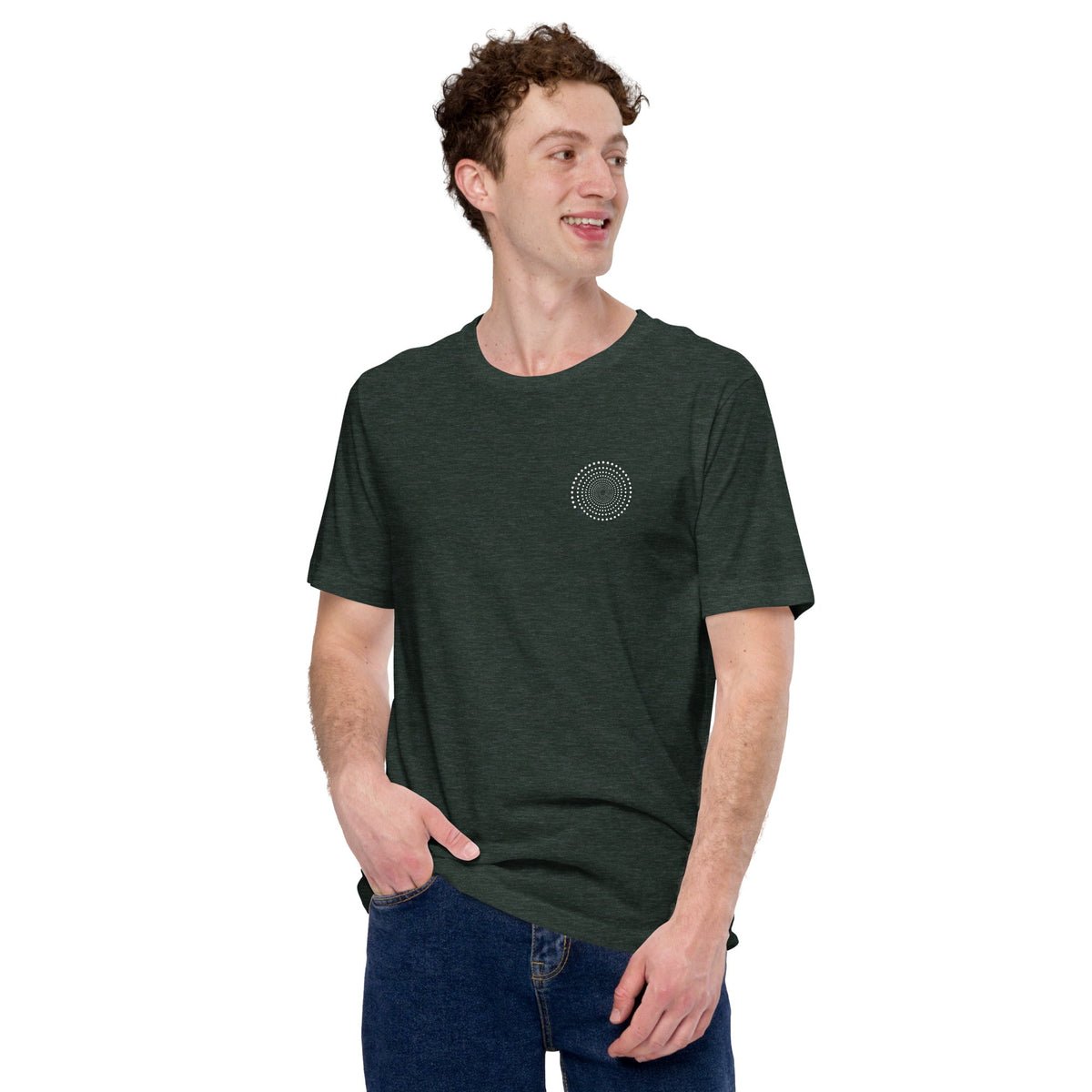 Full Circle Yoga School Heather Forest / S Spiral Unisex t-shirt