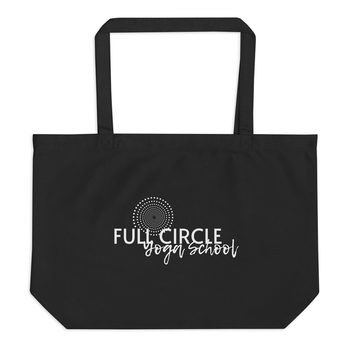 Full Circle Yoga School Large organic tote bag