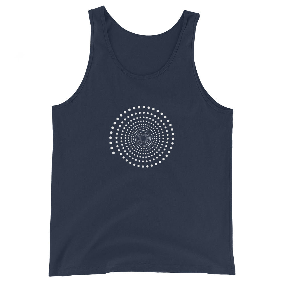 Full Circle Yoga School Navy / XS Spiral Unisex Tank Top