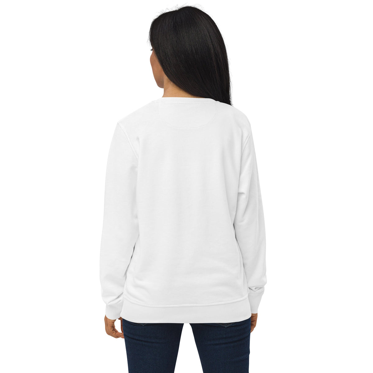 Full Circle Yoga School Spiral Unisex Organic Sweatshirt - White